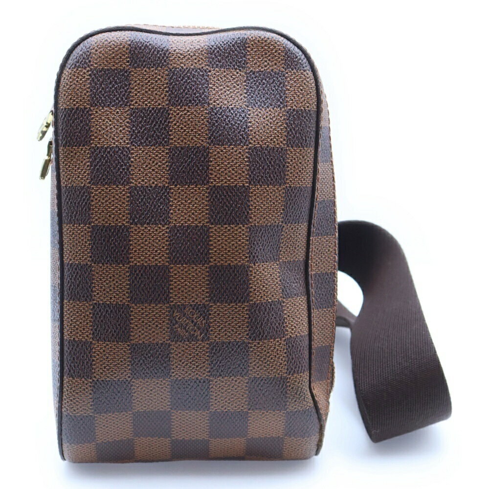 LOUIS VUITTON Damier Geronimos Body Bum Crossbody Belt Bag Waist Shoulder Brown